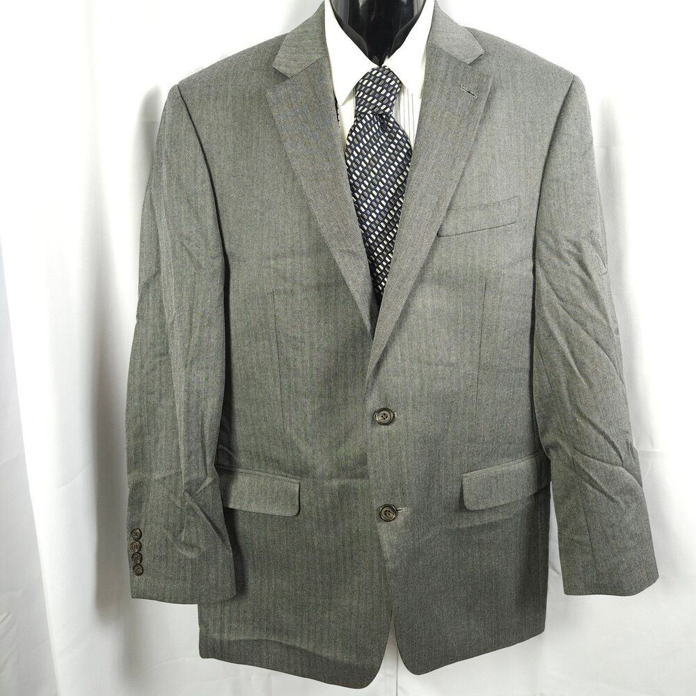 Lauren Ralph Lauren Gray 2-Button Sport Coat Blazer Men's 42L